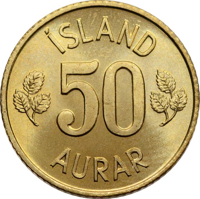 50 эйре 1974 Исландия
