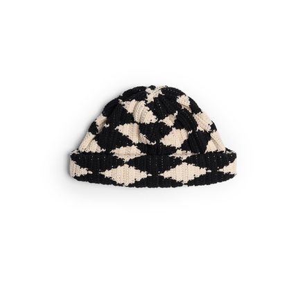 Шапка Jacob Cro Beanie Rhomb "Cream/Black"