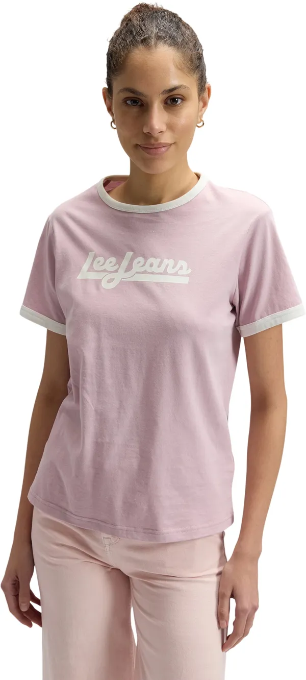 Футболка женская LEE RINGER TEE SOFT MAUVE