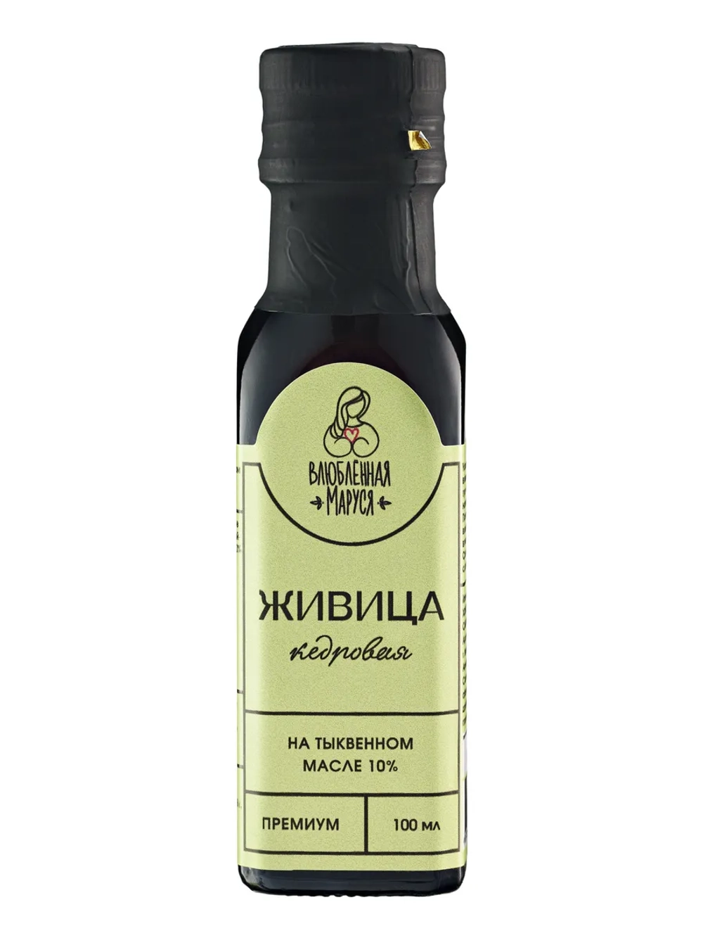 Живица кедровая 10% на тыквенном масле, 100 мл