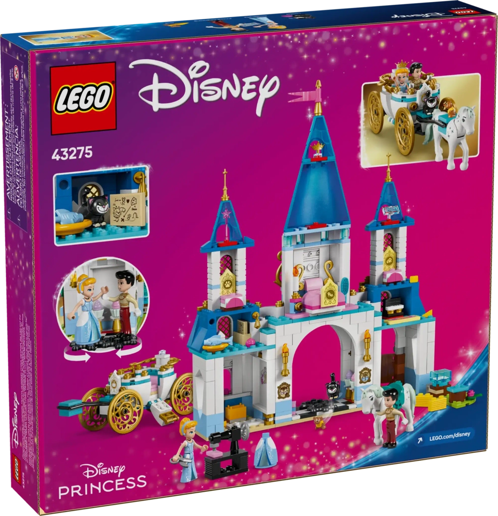 Конструктор LEGO Disney 43275 Замок Золушки и конная карета