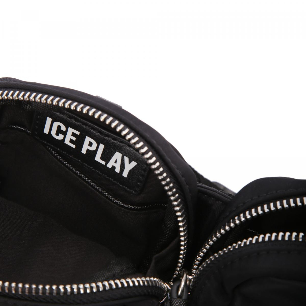 Сумка на пояс двойная ICE PLAY 4809 черный нейлон