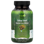 Irwin Naturals, Ginkgo Smart®, максимальная концентрация и память, 60 капсул с жидкостью