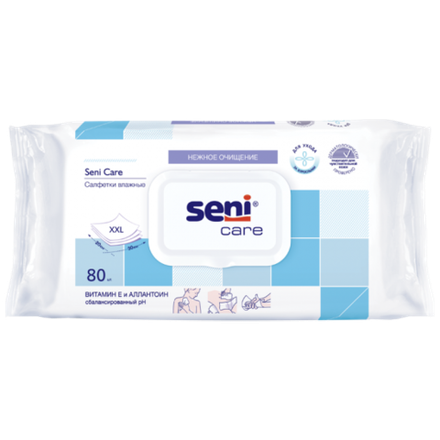 ВЛАЖНЫЕ САЛФЕТКИ С ВИТАМИНОМ Е Seni Care