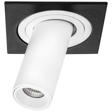 Комплект из светильника и рамки 10W 3000K i517262 чёрный/белый InteroBall Lightstar
