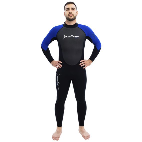 Гидрокостюм Marlin Bali man черный/синий 2 мм