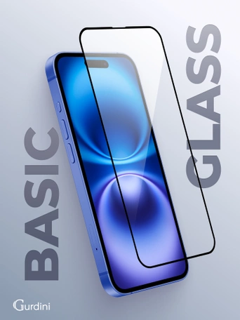 Комплект защитных стекол Gurdini для iPhone 15/16 6.1" Full Screen 2.5D (20D) NEW черное (3 шт)