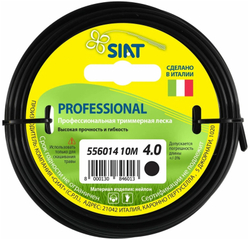 Леска для триммера SIAT "Professional", диаметр 4 мм, длина 10 метров, армированная, круглая (556014)