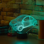 3Д-светильник "Автомобиль - Volkswagen Beetle 2010"