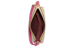 COACH Nolita Coated Canvas With Leather Pochette Clutch Small Women"s Khaki & Pink