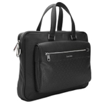 CALVIN KLEIN Recycled Polyester Briefcase Men"s Black