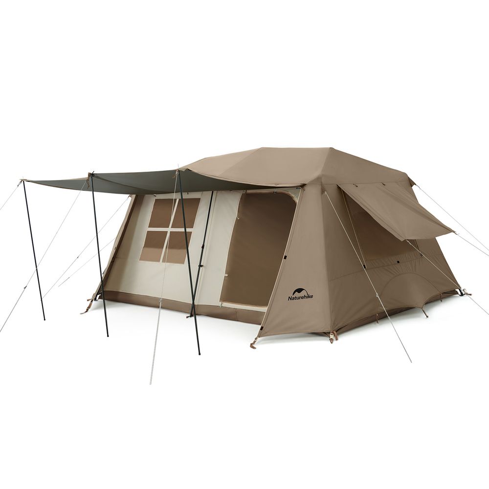Палатка Naturehike Village NEO Premium автоматическая 4-6-местная, коричневая BlackOut Палатка Naturehike Village NEO Premium автоматическая 4-6-местная, коричневая BlackOut