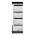 Каминокомплект: Очаг Electrolux EFP/P-2520LS N, портал Excalibur 25 камень белый