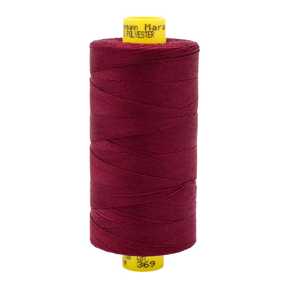 Нитка Gutermann Mara 70 (700 метров), 1 кат., для плотных тканей | 369 винный