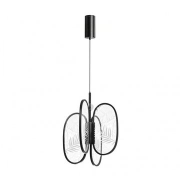 Подвесной светильник 38W 3000K 6665/38L черный L-VISION Piuma Odeon Light Exclusive