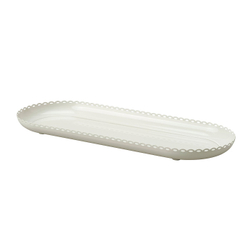 IKEA TURTURDUVA  (ИКЕА ТУРТУРДУВА)  -  Поднос под свечи - кремовый 45x17 см