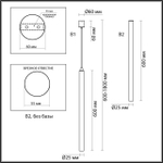 Подвесной светодиодный светильник Odeon Light FIANO 4373/3L