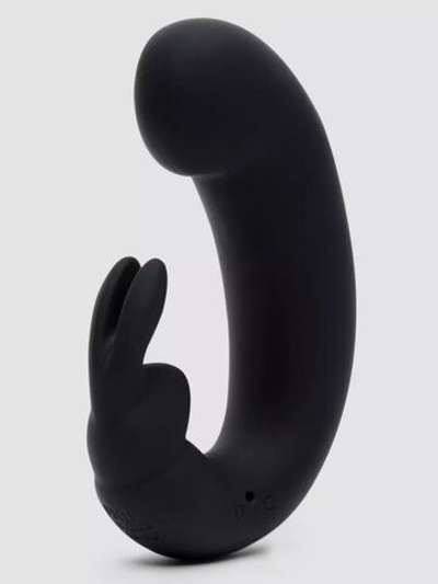Черный мини-вибратор кролик Sensation Rechargeable G-Spot Rabbit Vibrator - 11,4 см. (Цвет: черный)