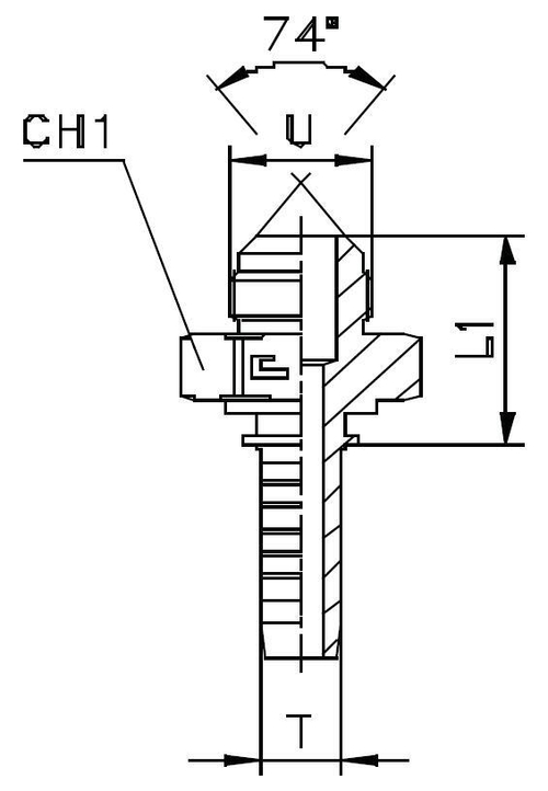 Фитинг DN 20 JIC (Ш) 1.5/16