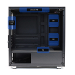 Корпус Mastero GCM-01, Без БП, mATX, чёрный, 2xUSB2, 1xUSB3, бок: закалённое стекло (MST-GCM-01)