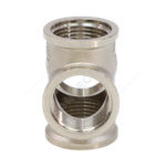 Крест латунь никель Ду 25 (1") ВР VALFEX VF.760.N.100