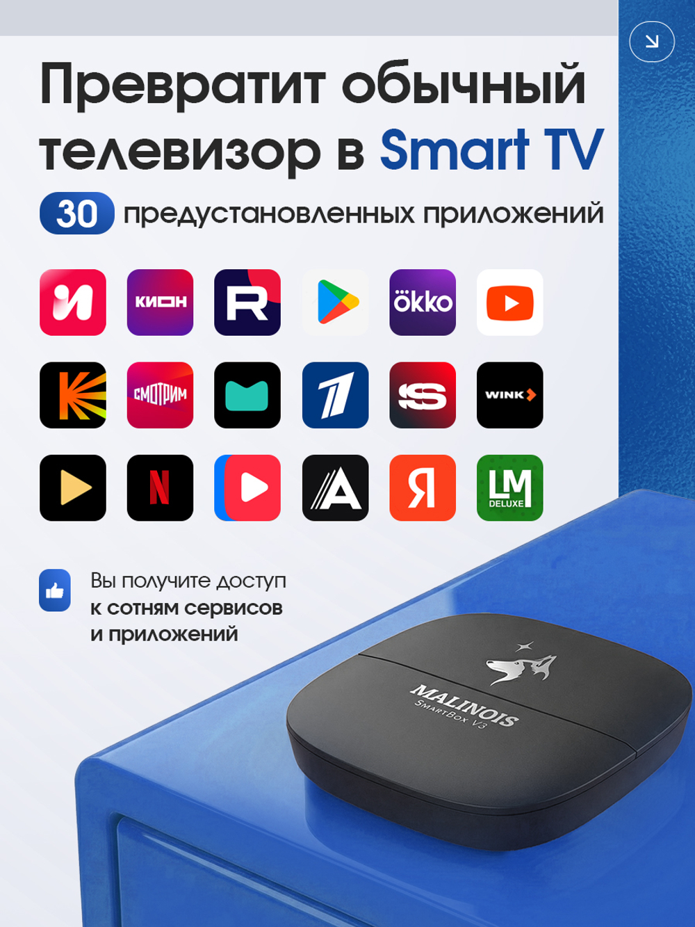 SmartBox V3 ТВ-Медиаприставка 2/16 Гб