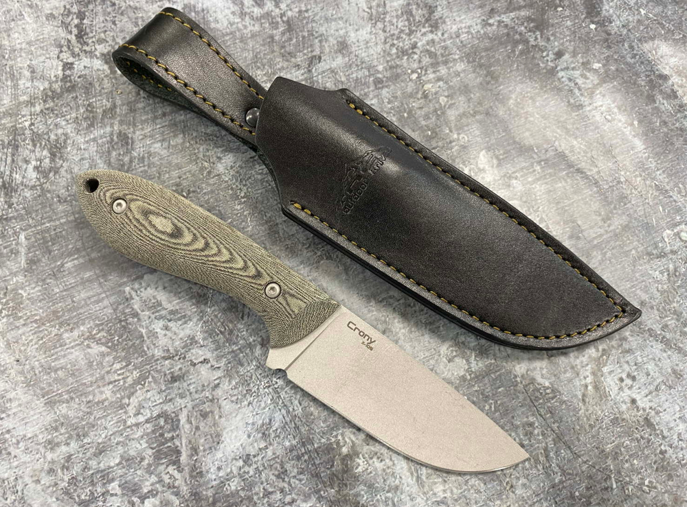 Шкуросъёмный нож Crony, X105, s/w, N.C. Custom, NCC040