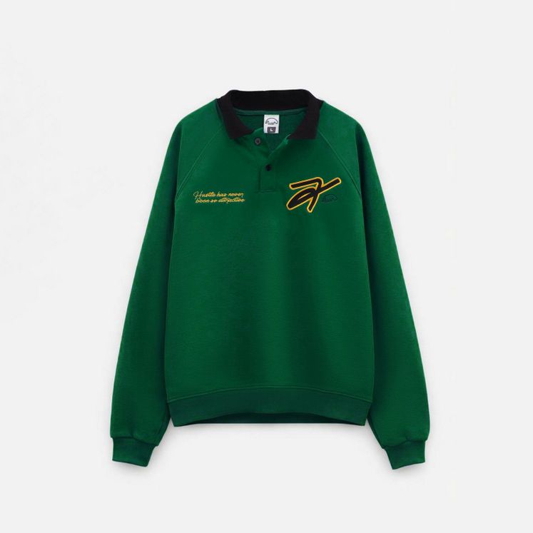 Свитшот ANTEATER Crewneck Polo, зеленый