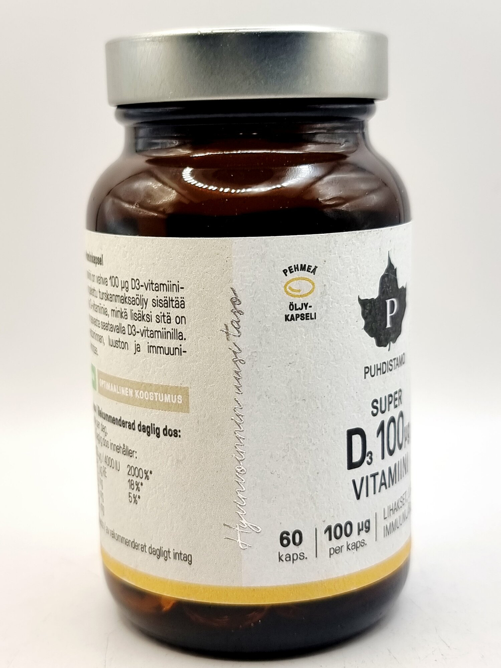 Усиленный комплекс Puhdistamo Super D-Vitamini 60 шт (из Финляндии)