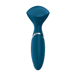 Синий вибромассажер 16см Satisfyer Mini Wand-er