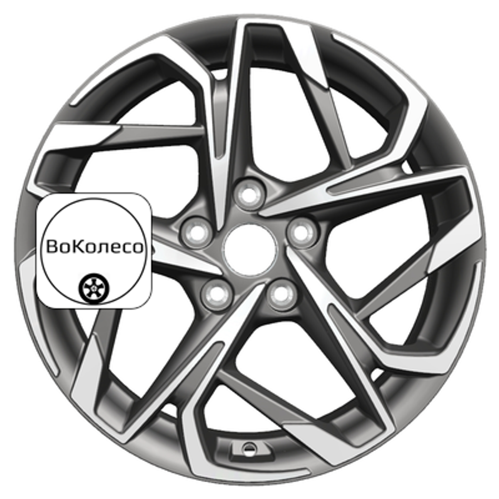 7x17/5x114,3 ET40 D66,1 KHW1716 (Qashqai) Gray-FP Khomen Wheels