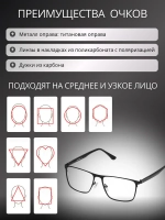 Очки солнцезащитные с магнитными накладками 4в1