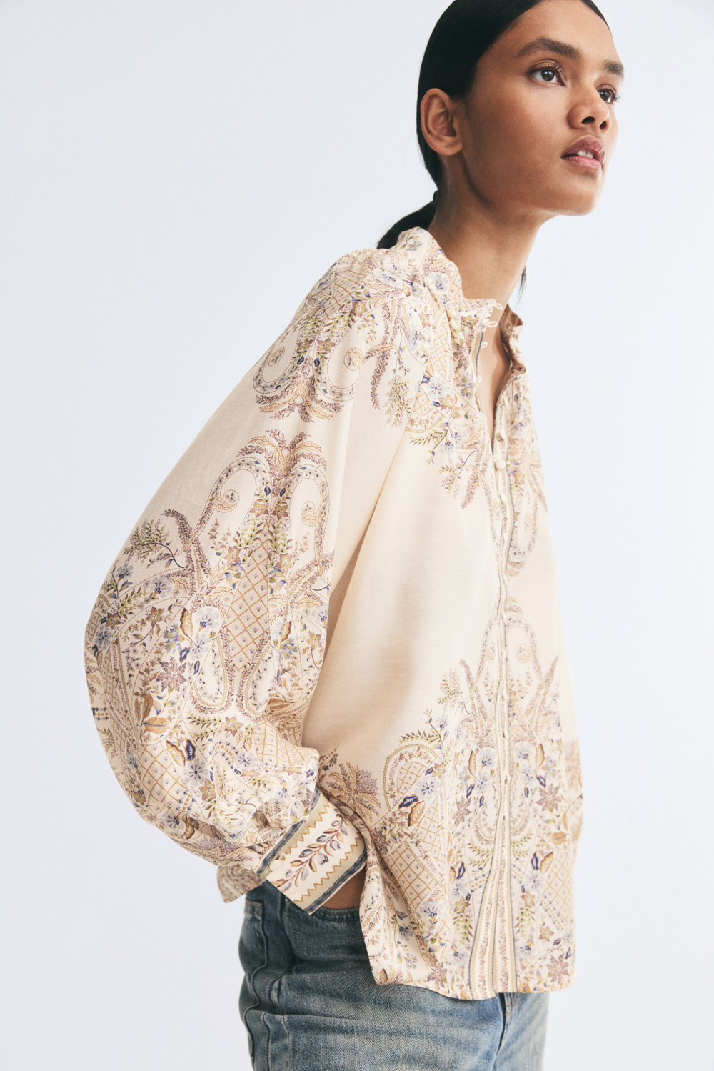 Блузка с пуговицами спереди - H&M