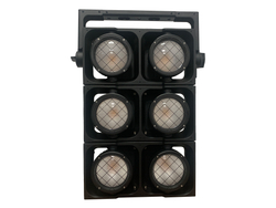 Светодиодный заливающий светильник (LED Par Blinder) 2×300W RGBA + Warm White, IP65