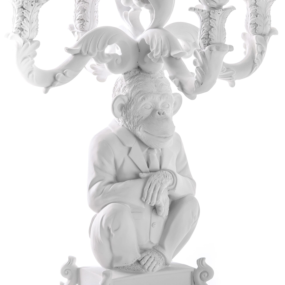 Канделябр Burlesque Chimp White