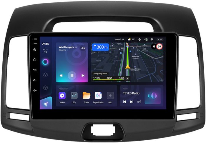 Магнитола для Hyundai Elantra 4 2006-2011 - Teyes CC3 монитор 9" QLED на Android 10, Быстрая, CarPlay, 4G SIM-слот