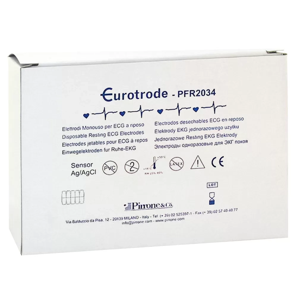 Электрод для ЭКГ Eurotrode 20х34 мм 100 шт