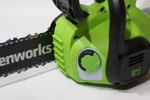 Аккумуляторная цепная пила Greenworks G24CS25,2007707, 24v, 25 см, без АКБ и ЗУ