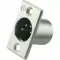 Neutrik NC4MP панельный разъем XLR male 4 контакта