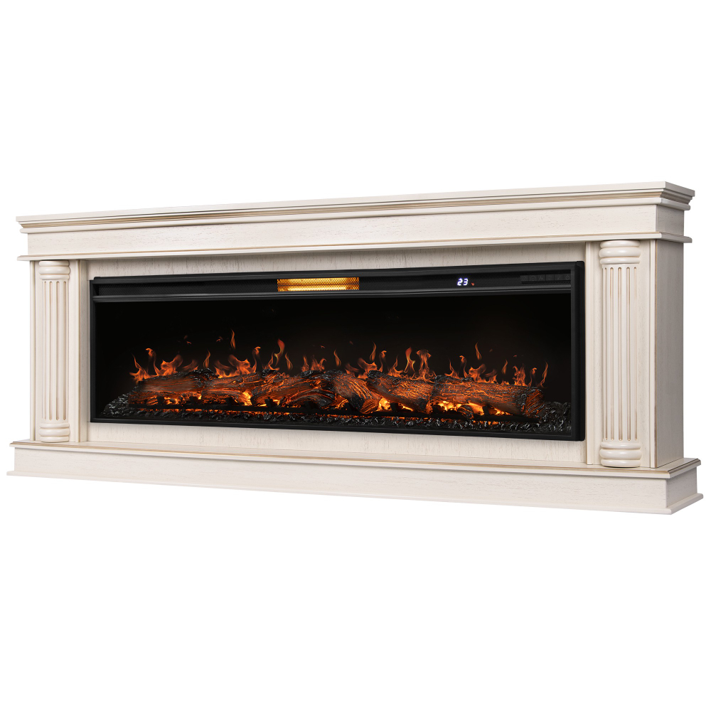 Каминокомплект: Очаг Royal Thermo Aurora RTFP/P-AR60LS, портал Olympia 60 сл. кость с зол. патиной НС-1721311