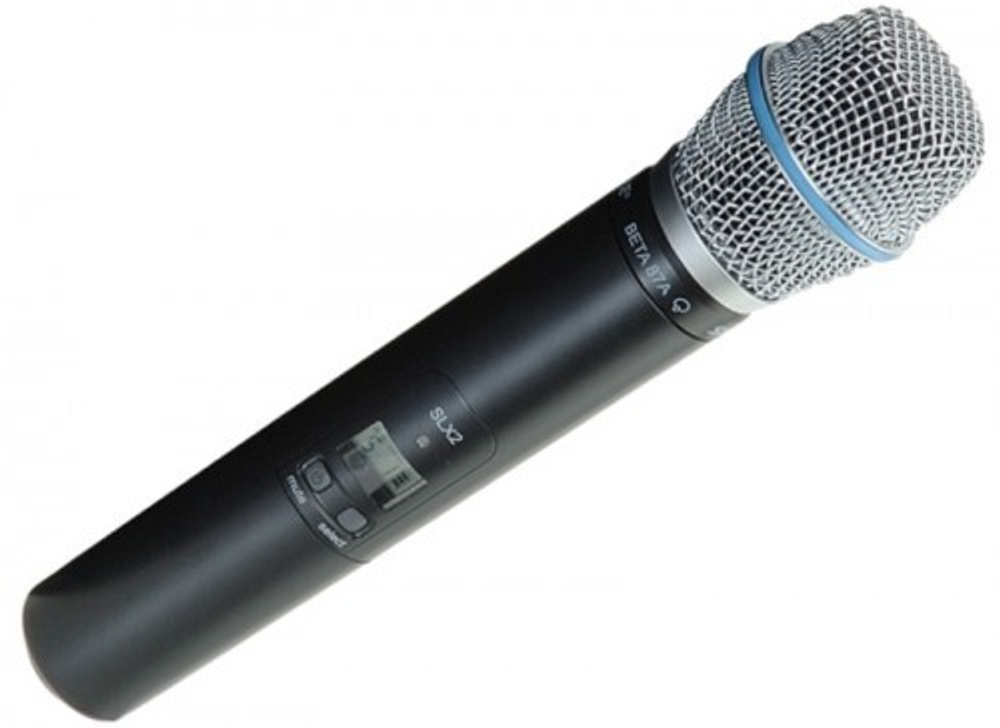 SHURE GLXD2/B87A Z2 2.4 GHz ручной передатчик для цифровых радиосистем с капсюлем микрофона BETA87A