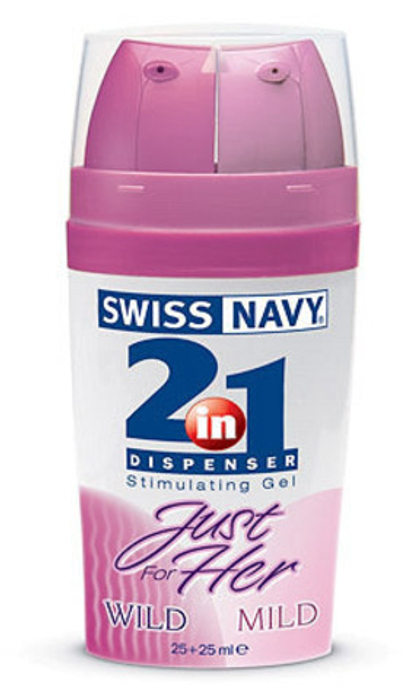 Возбуждающий гель SWISS NAVY для женщин с двумя дозаторами JUST FOR HER