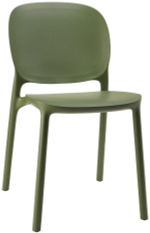 Стул пластиковый Scab Design Hug Go Green, оливковый
