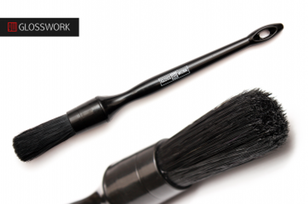 Detailing Brush #10 Кисть для детейлинга из натуральной и синтетической щетины черная 15мм