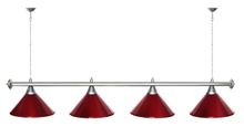 Лампа STARTBILLIARDS 4 пл. (плафоны хром,штанга золотая,фурнитура золото)