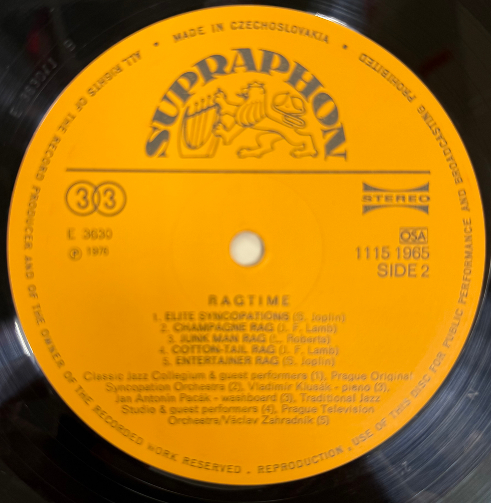 Виниловая пластинка Сборник – Ragtime LP