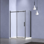 Душевой уголок Vincea Комо-Н (Como-N) VSR-4CN1012CLB, 1200*1000, черный, стекло прозрачное