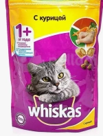 Корм д/взр.кошек WHISKAS Сухой с курицей (Россия) 1300г