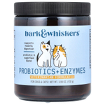Dr. Mercola, Bark & Whiskers, пробиотики и ферменты, для собак и кошек, 102 г (3,59 унции)