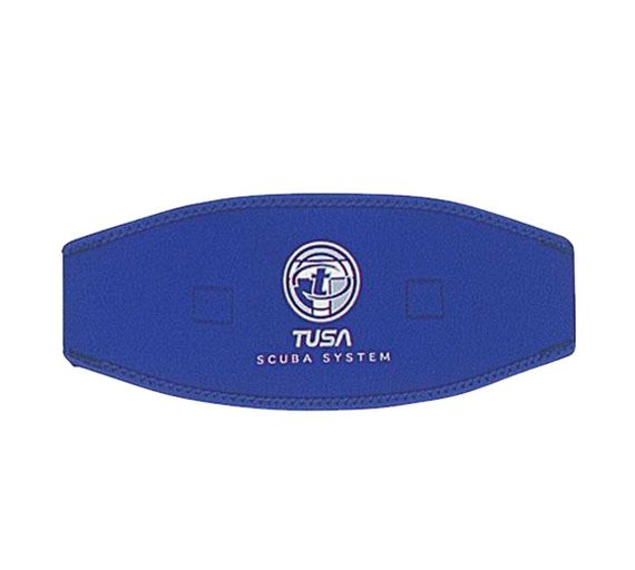 Неопреновый чехол-оголовник TUSA MS-20 для ремешка маски синий